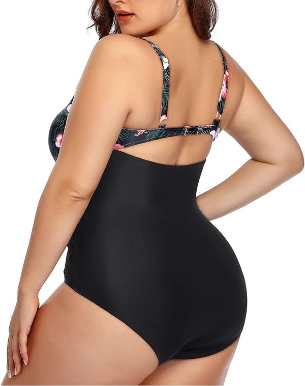 Conjunto de Flores con Bikini Negro (Talla W20) - Imagen 2