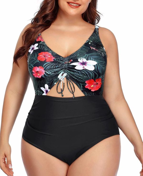 Conjunto de Flores con Bikini Negro (Talla W20) - Imagen 3