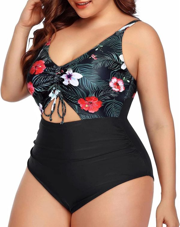 Conjunto de Flores con Bikini Negro (Talla W20) - Imagen 5